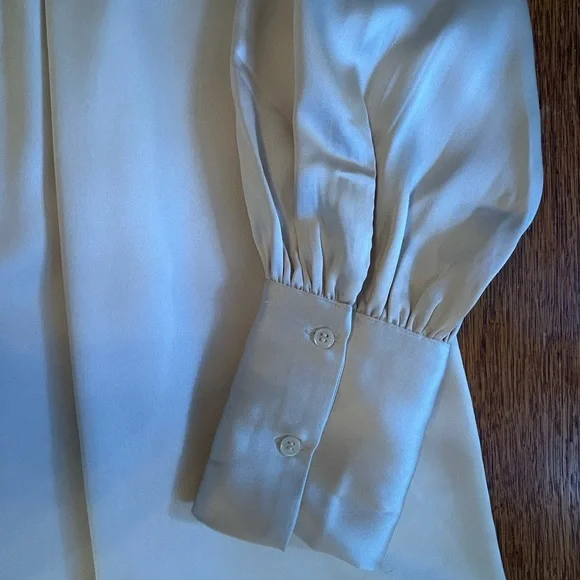 H&M Cream Satin Dress - Picture 5 of 9